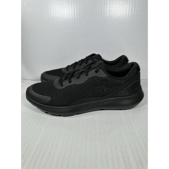 Size 10 Under Armour Mens UA Surge 3 Black Running Shoes Cross Training NEW main image 4